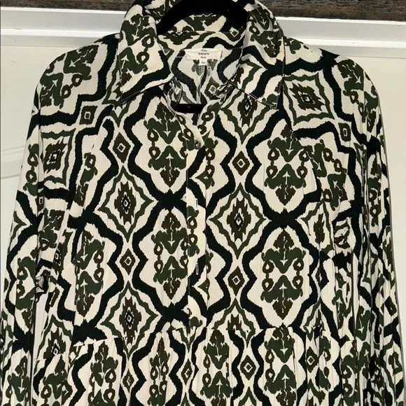 Green and cream Patterned Dress - Picture 3 of 5